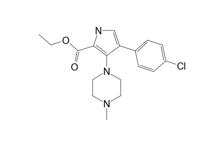 4-(4-chlorophenyl)-3-(4-methylpiperazin-1-yl)-1H-pyrrole-2-carboxylic acid ethyl ester