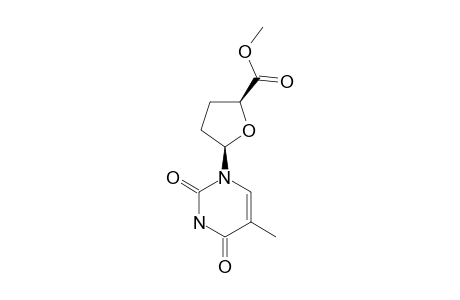 (2S,5R)-5-(2,4-diketo-5-methyl-pyrimidin-1-yl)tetrahydrofuran-2-carboxylic acid methyl ester