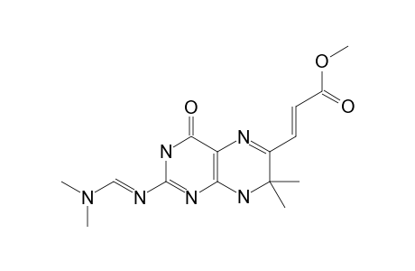 7,8-DIHYDRO-7,7-DIMETHYL-2-(N,N-DIMETHYLAMINOMETHYLENEAMINO-6-(2-METHOXYCARBONYLVINYL)-PTERIDIN-4(3H)-ONE