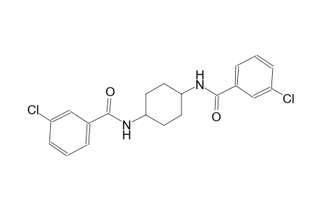 3-chloro-N-{4-[(3-chlorobenzoyl)amino]cyclohexyl}benzamide