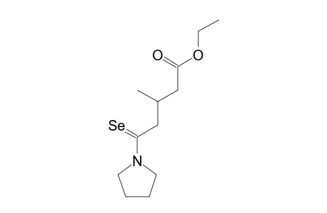 1-(4-ETHOXYCARBONYL-3-METHYL-1-SELENOXOBUTYL)-PYRROLIDINE
