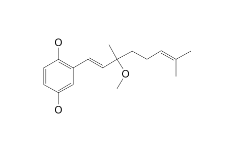 2-[(1'E)-3'-Methoxy-3',7'-dimethylocta-1',6'-dienyl]benzene-1,4-diol