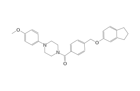 1-{4-[(2,3-dihydro-1H-inden-5-yloxy)methyl]benzoyl}-4-(4-methoxyphenyl)piperazine