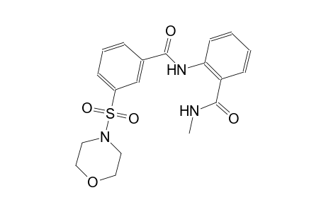 benzamide, N-methyl-2-[[3-(4-morpholinylsulfonyl)benzoyl]amino]-