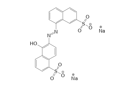 1-Naphthalenesulfonic acid, 5-hydroxy-6-[(7-sulfo-1-naphthalenyl)azo]-, disodium salt