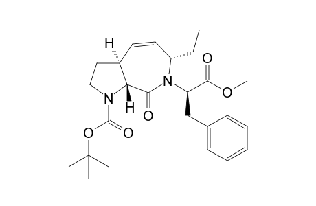 (3aS,6S,8aR)-tert-Butyl 6-ethyl-7-((R)-1-methoxy-1-oxo-3-phenylpropane-2-yl)-8-oxo-3,3a,6,7,8,8a-hexahydropyrrolo[2,3-c]azepin-1(2H)-carboxylate
