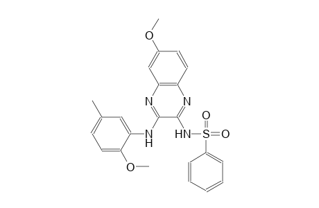 benzenesulfonamide, N-[6-methoxy-3-[(2-methoxy-5-methylphenyl)amino]-2-quinoxalinyl]-