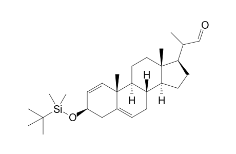 3-.beta.-(t-Butyldimethylsilyloxy)pregna-1,5-diene-20-carbaldehyde