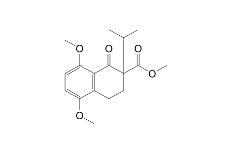 5,8-dimethoxy-2-isopropyl-1-oxo-1,2,3,4-tetrahydro-2-naphthoic acid, methyl ester