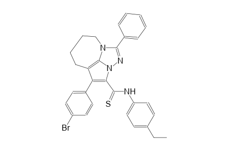 4-(4-bromophenyl)-N-(4-ethylphenyl)-1-phenyl-5,6,7,8-tetrahydro-2,2a,8a-triazacyclopenta[cd]azulene-3-carbothioamide
