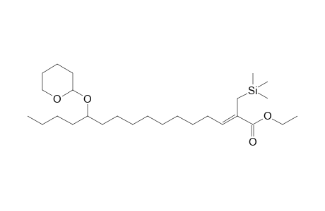 Ethyl 12-(Tetrahydropyran-2-yloxy)-2-(trimethylsilylmethyl)hexadec-2-enoate