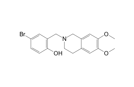 4-Bromo-2-[(6,7-dimethoxy-3,4-dihydroisoquinolin-2(1H)-yl)methyl]phenol