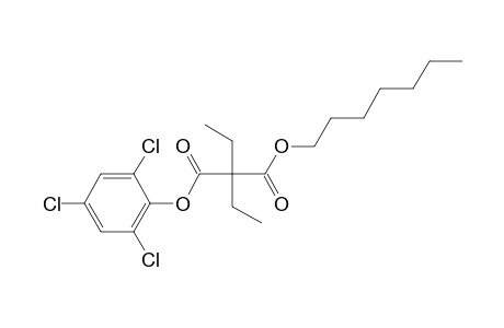 Diethylmalonic acid, heptyl 2,4,6-trichlorophenyl ester