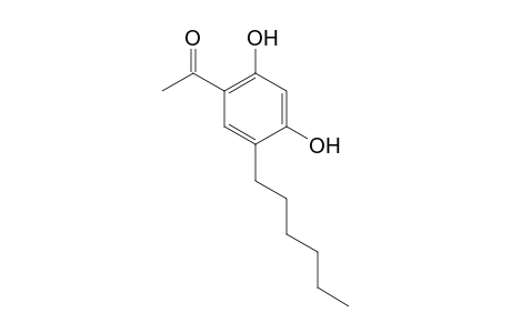 1-(5-hexyl-2,4-dihydroxyphenyl)ethan-1-one