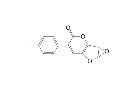 3H-Oxireno[4,5]furo[3,2-b]pyran-3-one, 1a,6a-dihydro-4-(4-methylphenyl)-