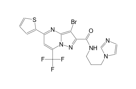 3-bromo-N-[3-(1H-imidazol-1-yl)propyl]-5-(2-thienyl)-7-(trifluoromethyl)pyrazolo[1,5-a]pyrimidine-2-carboxamide