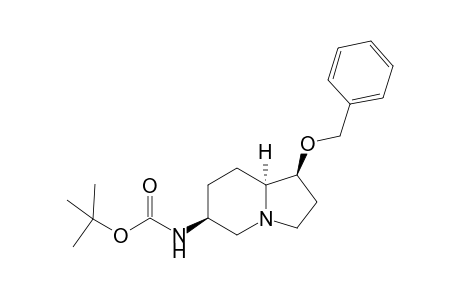 (1S,6S,8aS)-6-[(tert-Butoxycarbonyl)amino]-1-benzyloxyoctahydroindolizidine