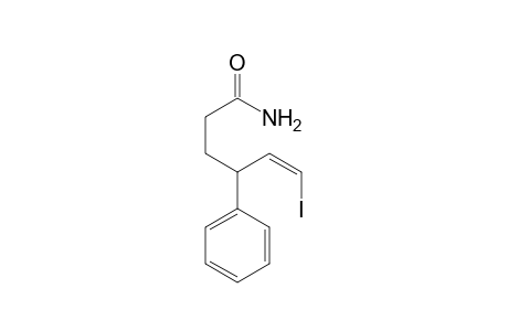 (Z)-6-Iodo-4-phenylhex-5-enamide