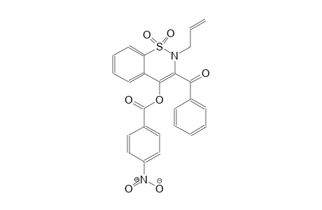 2-allyl-3-benzoyl-1,1-dioxido-2H-1,2-benzothiazin-4-yl 4-nitrobenzoate