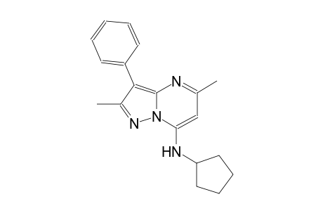 N-cyclopentyl-2,5-dimethyl-3-phenylpyrazolo[1,5-a]pyrimidin-7-amine