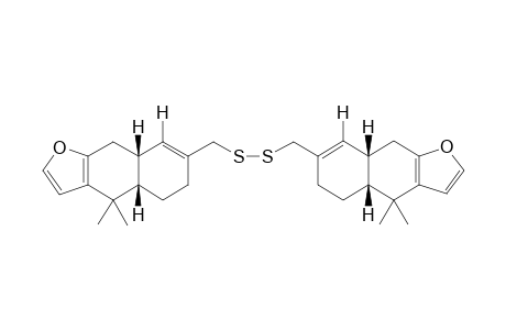 (bis{4,4-Dimethyl-(cis)-4,4a,5,6,8a,9-hexahydronaphtho[2,3-b]furan-7-yl} - methyldisulfide