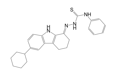 1H-carbazole, 6-cyclohexyl-2,3,4,9-tetrahydro-1-[[(phenylamino)carbonothioyl]hydrazono]-, (1E)-
