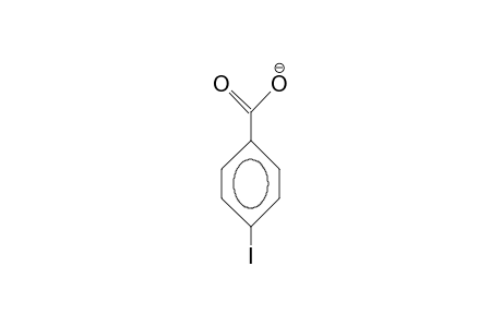 4-Iodo-benzoic acid, anion