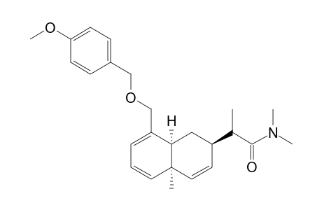 2-[(2R,4aS,8aS)-4a-methyl-8-(p-anisyloxymethyl)-2,8a-dihydro-1H-naphthalen-2-yl]-N,N-dimethyl-propionamide
