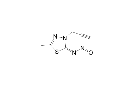 3-(2'-Propynyl)-5-methyl-N-nitroso-1,.3,4-thiadiazole-2(3H)-imine