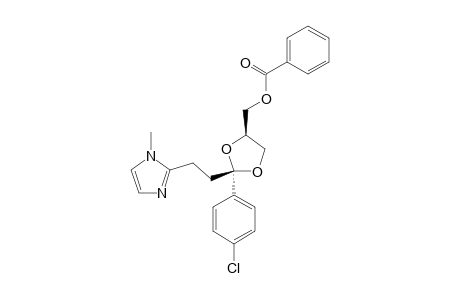 CIS-2-(4-CHLOROPHENYL)-2-[2-(1-METHYL-2-IMIDAZOLYL)-ETHYL]-4-(BENZOYLOXYMETHYL)-1,3-DIOXOLANE