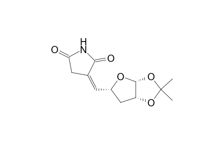 .beta.-L-threo-Pentofuranose, 3,5-dideoxy-5-(2,5-dioxo-3-pyrrolidinylidene)-1,2-O-(1-methylethylidene)-, (E)-