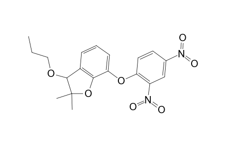 Benzofuran, 7-(2,4-dinitrophenoxy)-2,3-dihydro-2,2-dimethyl-3-propoxy-
