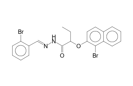 2-[(1-Bromo-2-naphthyl)oxy]-N'-[(E)-(2-bromophenyl)methylidene]butanohydrazide