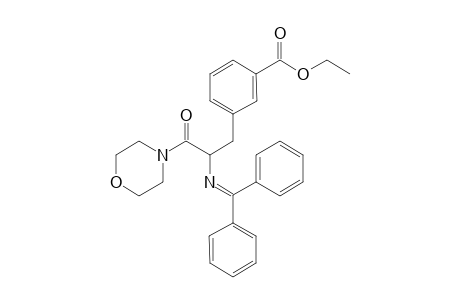 Ethyl 3-(2-((diphenylmethylene)amino)-3-morpholino-3-oxopropyl)benzoate