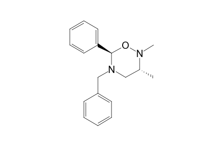 (3R,6R)-2,3-dimethyl-6-phenyl-5-(phenylmethyl)-1,2,5-oxadiazinane