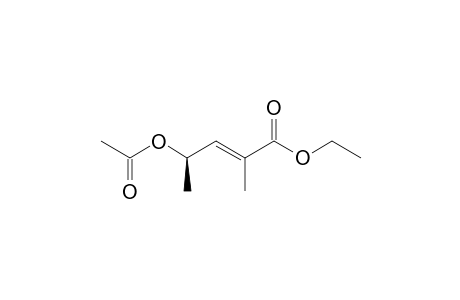 (E,4R)-4-acetoxy-2-methyl-pent-2-enoic acid ethyl ester