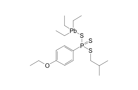 isobutyl (triethylplumbyl) (4-ethoxyphenyl)phosphonotrithioate