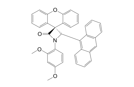 2-(ANTHRACEN-9-YL)-1-(2,4-DIMETHOXYPHENYL)-SPIRO-[AZETIDINE-3,9'-XANTHEN]-4-ONE