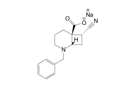 Sodium 2-benzyl-trans-7-cyano-cis-2-azabicyclo[4.2.0]octane-6-carboxylate