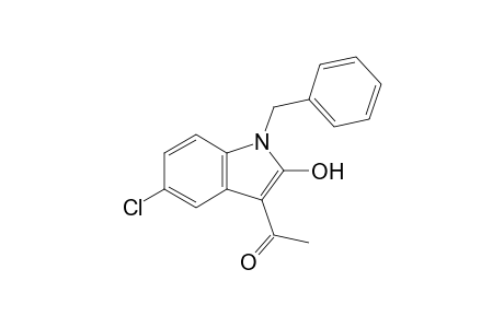 1-(2-Hydroxy-5-chloro-1-benzyl-1H-indol-3-yl)ethanone