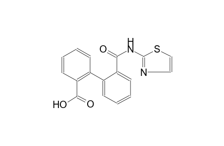 [1,1'-biphenyl]-2-carboxylic acid, 2'-[(2-thiazolylamino)carbonyl]-