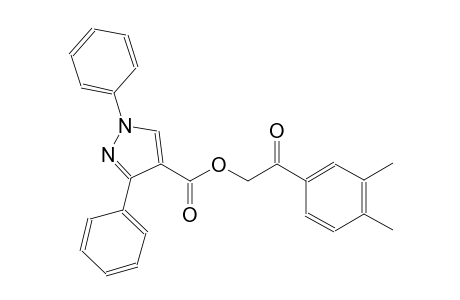 2-(3,4-dimethylphenyl)-2-oxoethyl 1,3-diphenyl-1H-pyrazole-4-carboxylate