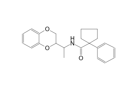 cyclopentanecarboxamide, N-[1-(2,3-dihydro-1,4-benzodioxin-2-yl)ethyl]-1-phenyl-