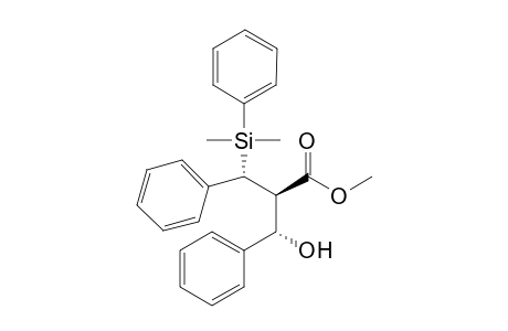 Methyl (2R,3R)-3-dimethyl(phenyl)silyl-2-[(S)-.alpha.-hydroxybenzyl]-3-phenylpropanoate