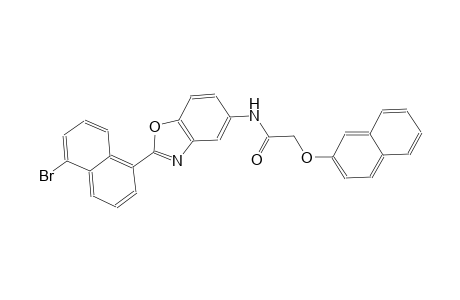 N-[2-(5-bromo-1-naphthyl)-1,3-benzoxazol-5-yl]-2-(2-naphthyloxy)acetamide