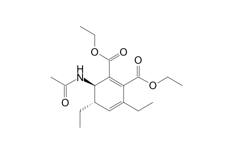 Diethyl 3-(N-acetylamino)-4,6-diethyl-trans-3,4-dihydrophthalate