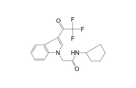 Acetamide, N-cyclopentyl-2-[3-(2,2,2-trifluoroacetyl)indol-1-yl]-
