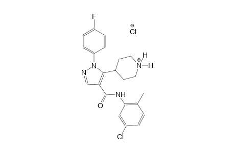 piperidinium, 4-[4-[[(5-chloro-2-methylphenyl)amino]carbonyl]-1-(4-fluorophenyl)-1H-pyrazol-5-yl]-, chloride