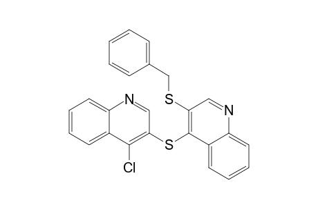3-(benzylthio)-4-[(4-chloro-3-quinolyl)thio]quinoline