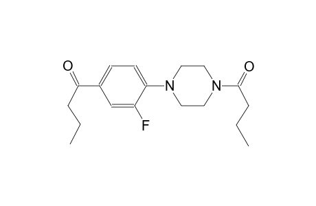 Butan-1-one, 1-[4-(4-butanoyl-1-piperazinyl)-3-fluorophenyl]-